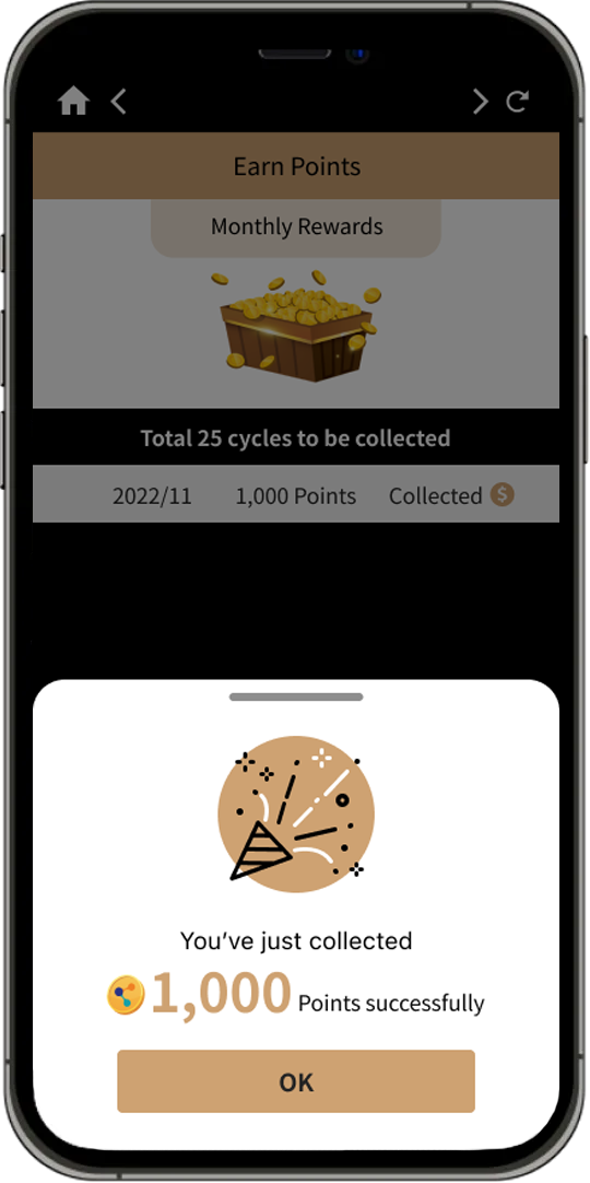 How to earn MoneyBack Points Step 3