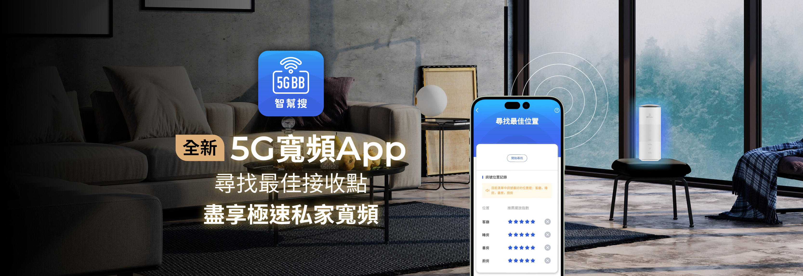 5G寬頻領先全港, 唯我獨尊, 更深覆蓋, 以前收不到, 今日覆蓋到