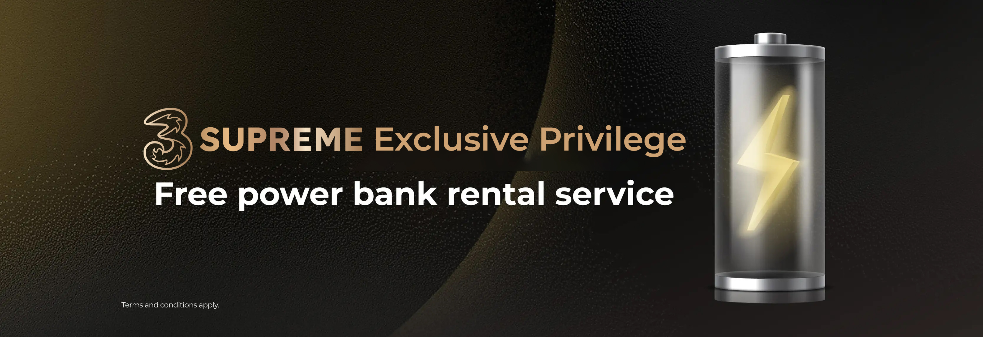 3SUPREME free power bank rental service